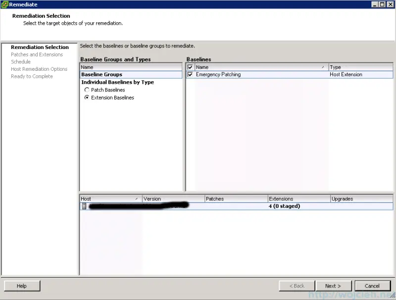 ESXi patching using VMware Update Manager 4
