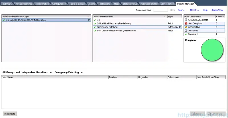 ESXi patching using VMware Update Manager 9