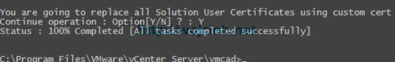 vCenter Server 6. - Replacing SSL certificates with custom VMCA - 13