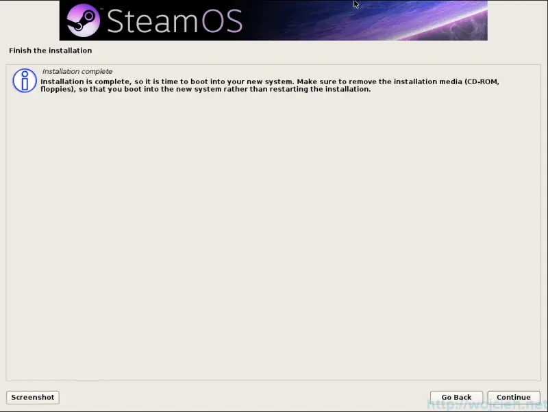 SteamOS Installation 3