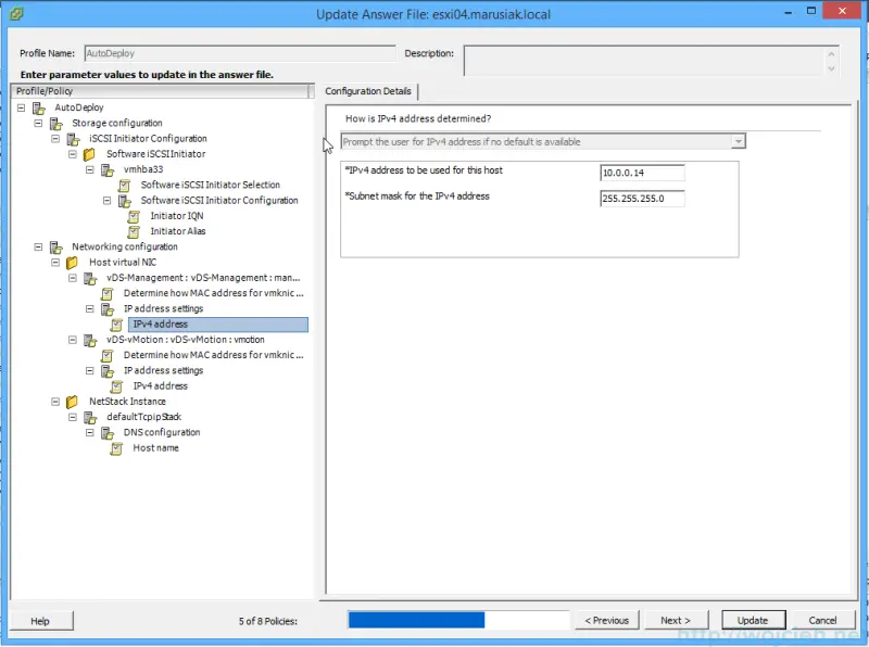 VMware vSphere Auto Deploy - Host Profiles - 6