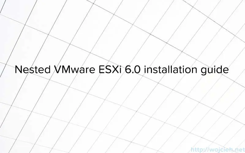 Nested VMware ESXi 6.0 installation guide