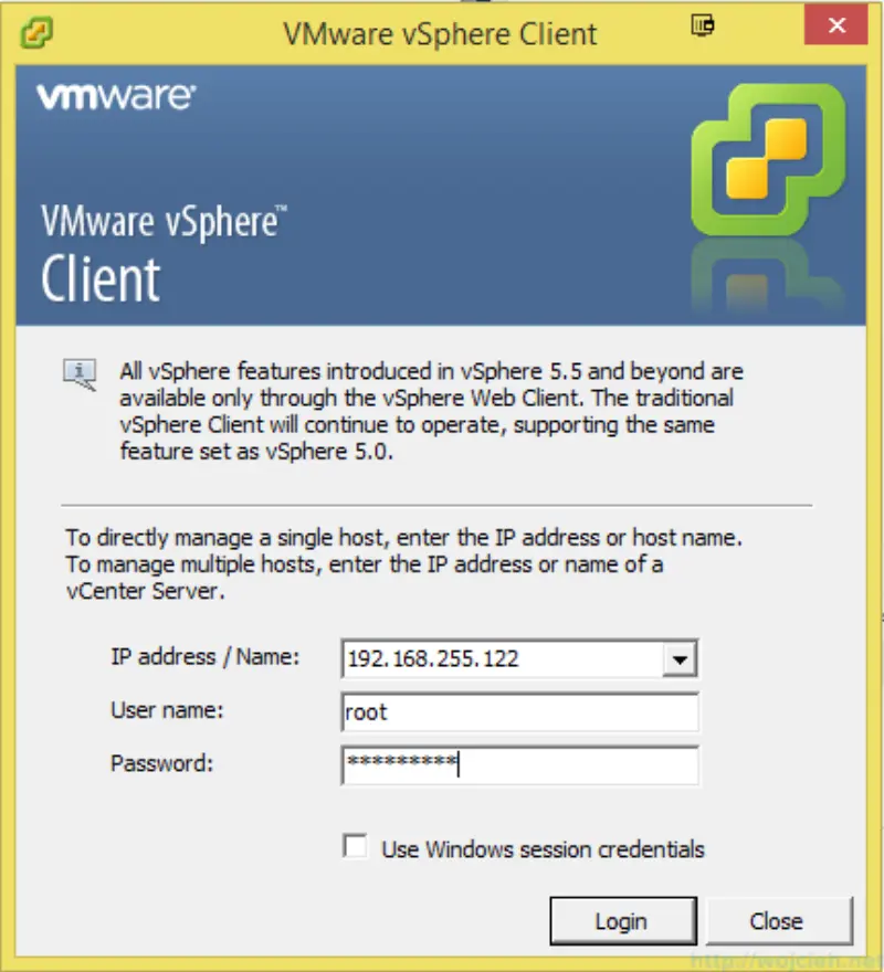 VMware vSphere Client 6.0