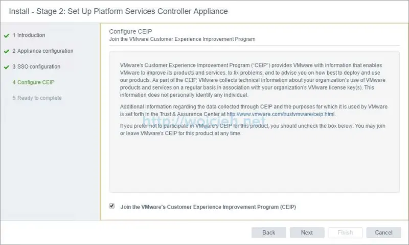 vCenter Server Appliance 6.5 with External Platform Services Controller - 17