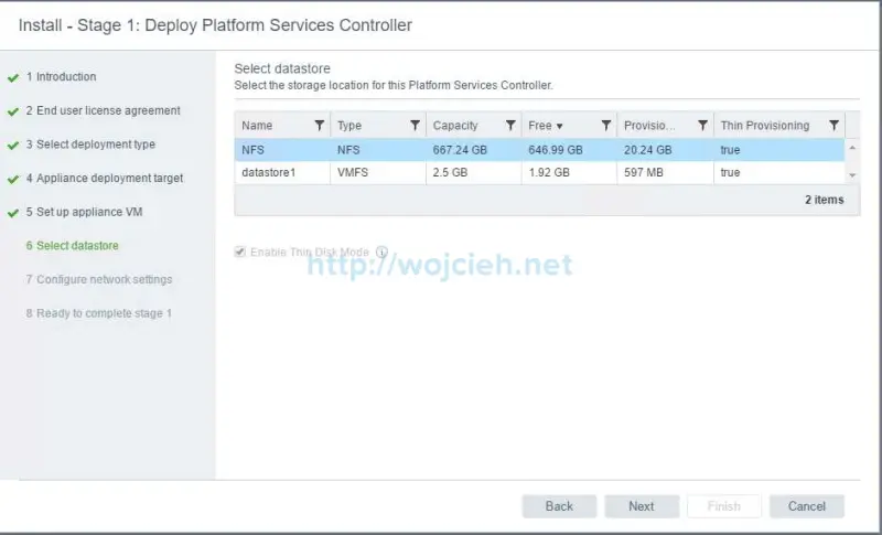 vCenter Server Appliance 6.5 with External Platform Services Controller - 8