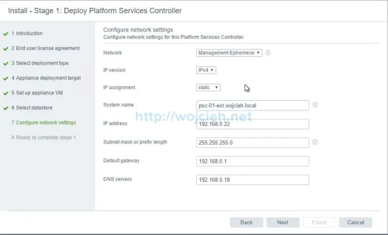 vCenter Server Appliance 6.5 with External Platform Services Controller - 9