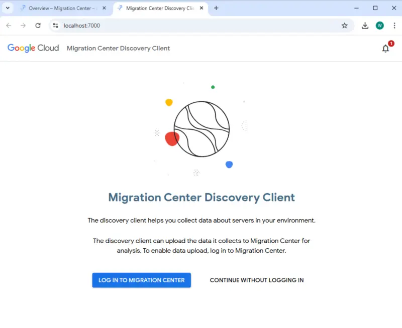 Google Cloud Migration Center Discovery Client Configuration 1