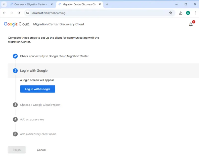 Google Cloud Migration Center Discovery Client Configuration 3