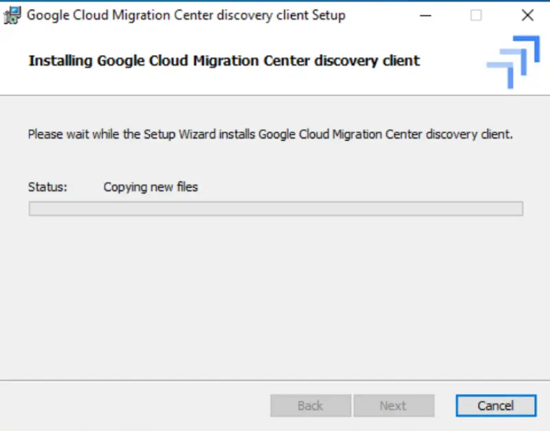 Google Cloud Migration Center Discovery Client Installation 7