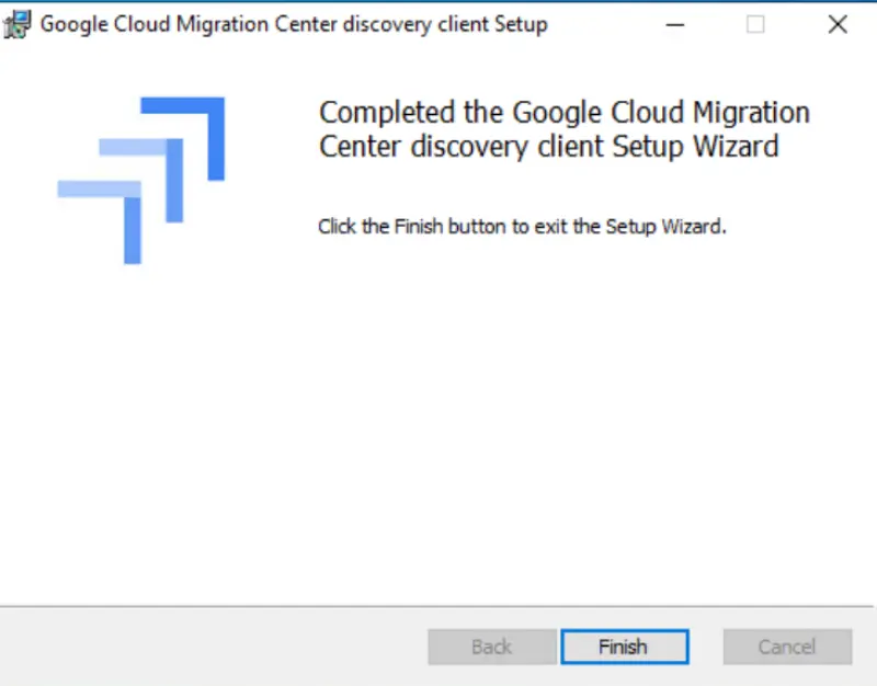 Google Cloud Migration Center Discovery Client Installation 8