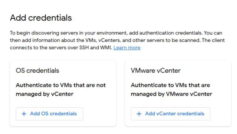 vCenter and Migration Client Configuration 1