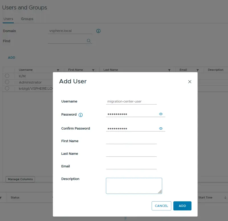 VMware vCenter Server Configuration 4